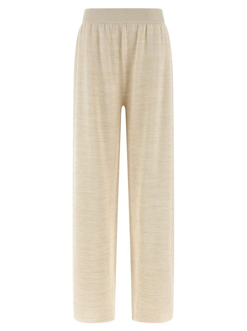 Lamé Thread Trousers Pants Gold