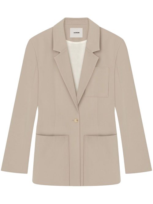 Fitted-waist blazer - Neutrals
