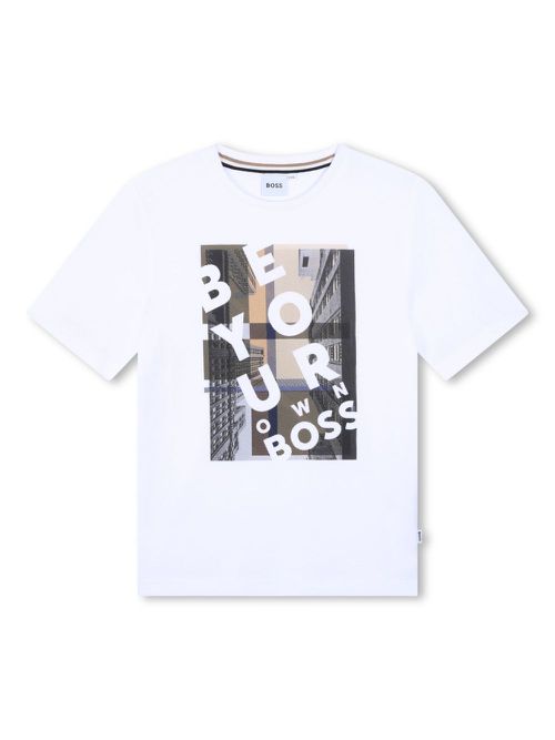 Graphic-print cotton T-shirt - White