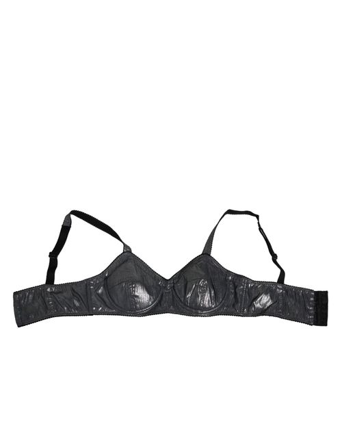 Silk Stretch Underwired Balconette Bra — Gray