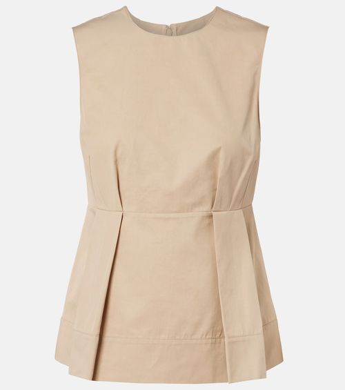 Pleated peplum top