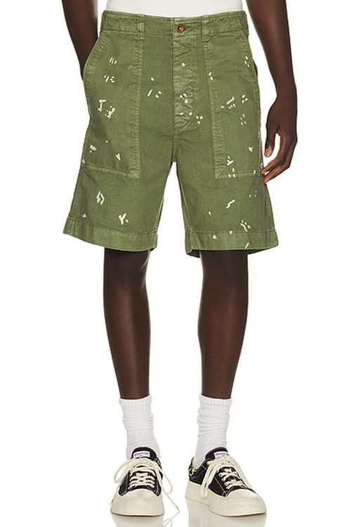 President's Bermuda Fatigue Dust Shorts in Olive - Green. 36 also