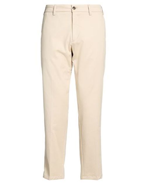 Luxe Fabrics Man Pants Cream Size 36 Cotton, Elastane