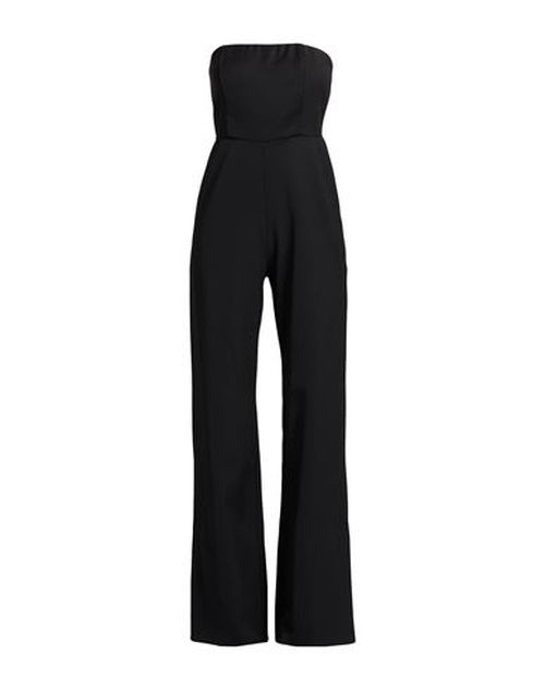 Woman Jumpsuit Black Size 2 Polyester, Virgin Wool, Elastane
