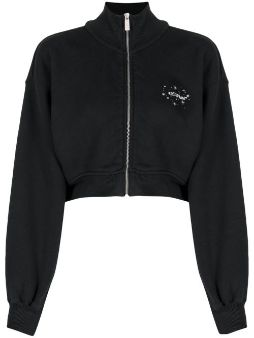 Arrows cropped sweatshirt - Black