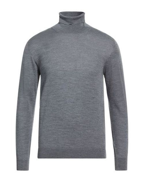 Selezione Man Turtleneck Grey Size L Merino Wool, Silk