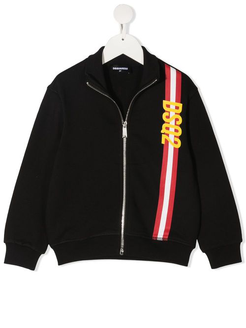 Logo stripe sweatshirt - Black