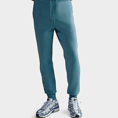 Men's Club Fleece Premium Jogger Pants in Denim Turquoise/Denim Turquoise/White