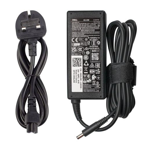 19.5V 3.34A 65W Slim Black Power Adapter with 4.5mm x 3.0mm Pin Size Charger Compatible with Part Numbers 450-AECO 43NY4 MGJN9 G6J41 UK