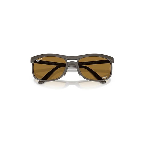 Ray-Ban Rb4452ch Chromance Liteforce Sunglasses Sand Brown Frame Brown Lenses Polarized 56-20