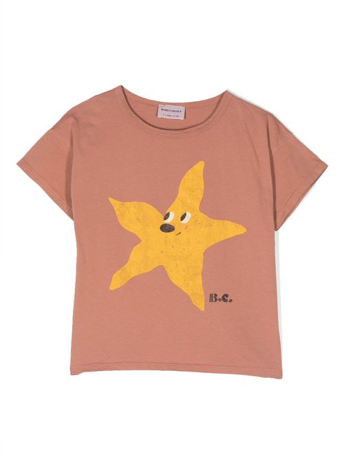 Logo-print T-shirt - Neutrals