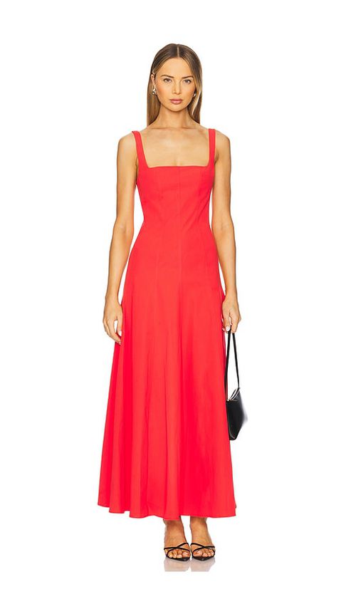Bondi Born MAXIKLEID AVILA in Red. Größe S. Also in