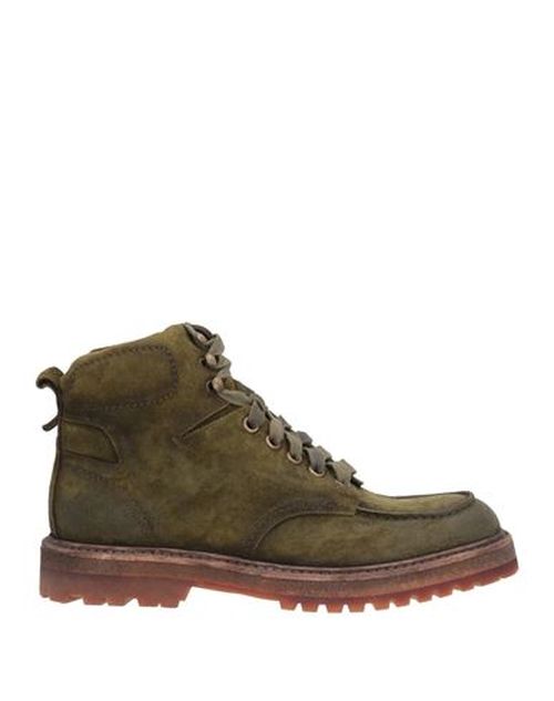 Man Ankle boots Military green Size 9 Soft Leather
