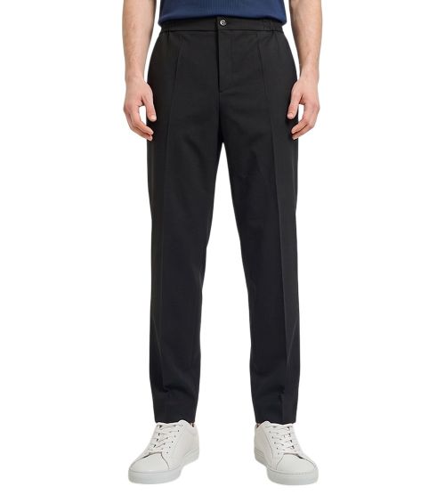 Dark Blue Solid Trousers