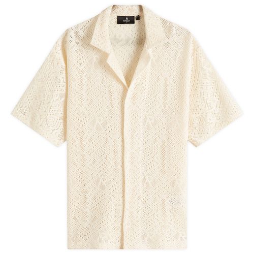 Represent Men's All Over Crochet Shirt in Off White