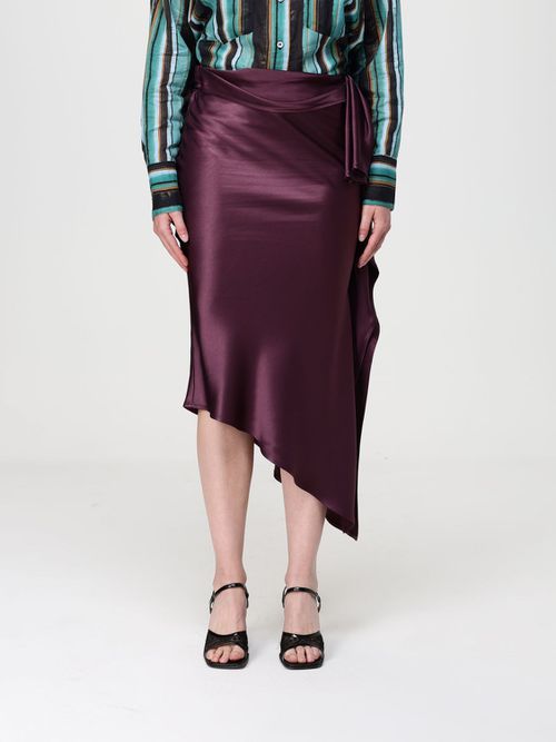 Skirt Woman color Burgundy