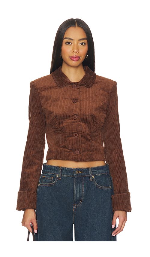 LIONESS Balmy Jacket in Chocolate. XXS also in L, M, S, XL