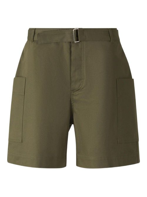 Officine Generale Daryl belted bermuda shorts - Green