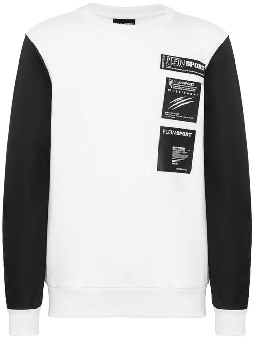 Logo-appliqué sweatshirt - White