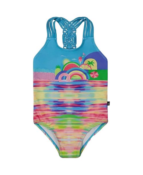 Girls' Printed One-Piece Swimsuit - Little Kid