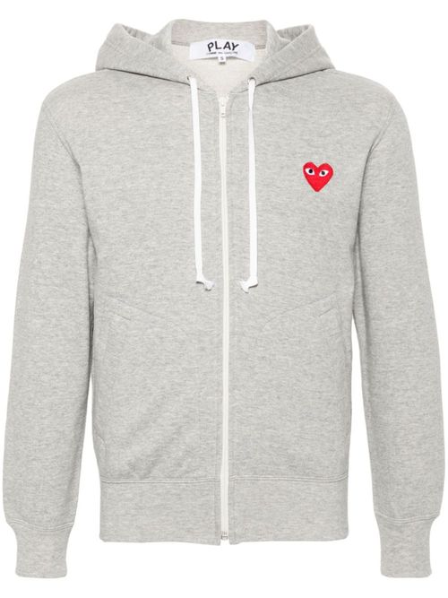 Grey Logo Hood Sweatshirt