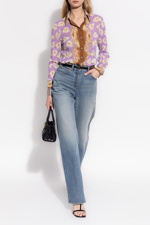 Versace Jeans With Vintage Effect, Women's, Blue