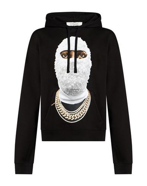 Man Sweatshirt Black Size S Cotton