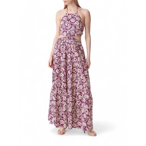 Costa Robe Lounge Maxi Dress In Plum