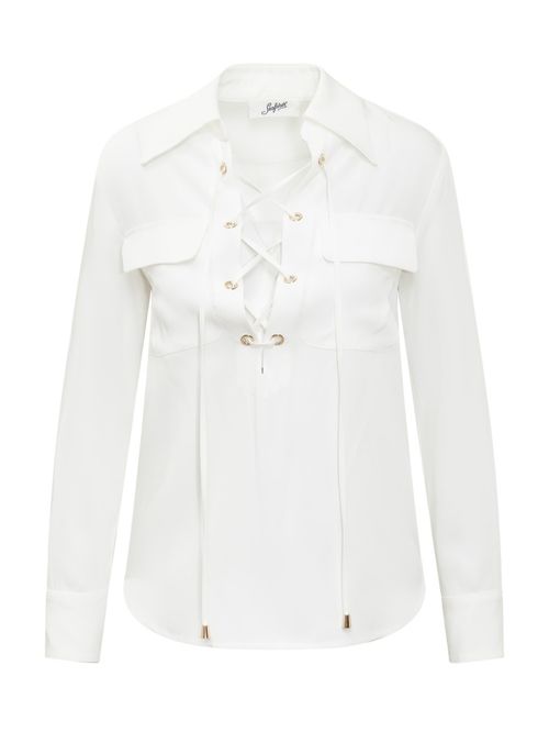 White Regular Solid Shirt