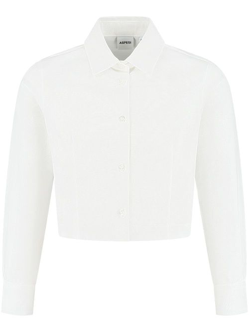 Cropped shirt - White