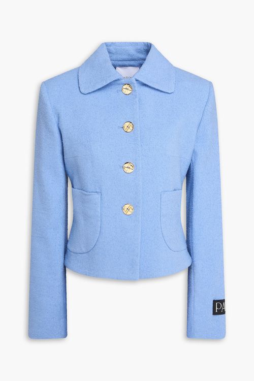 Cotton bouclé-tweed jacket - Blue - FR 44