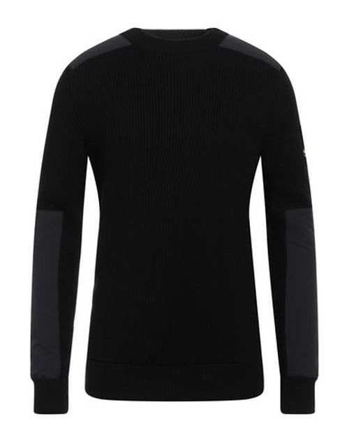 Man Sweater Black Size L Virgin Wool