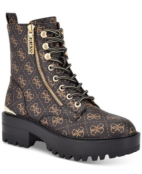 Women's Fearne Lug Sole Lace Up Bootie - Brown Logo