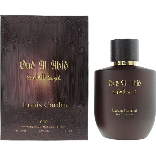 Louis Cardin Mens Oud Al Abid Eau de Parfum 100ml Spray for Him - Brown - One