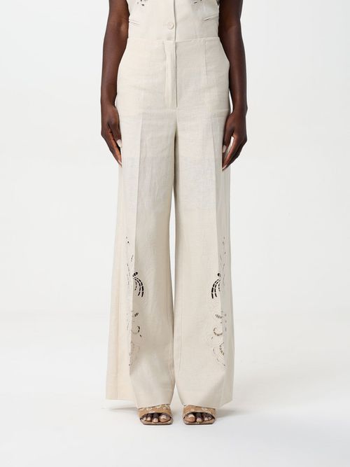 Pants Woman color Pearl