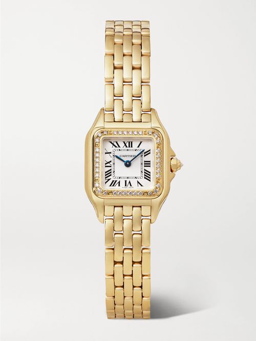 Panthère De Small 23mm 18-karat Gold And Diamond Watch - One size