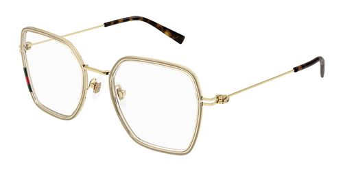 Gucci GG1850O 003 Women’s Eyeglasses Yellow Size 51 (Frame Only) - Blue Light Block Available