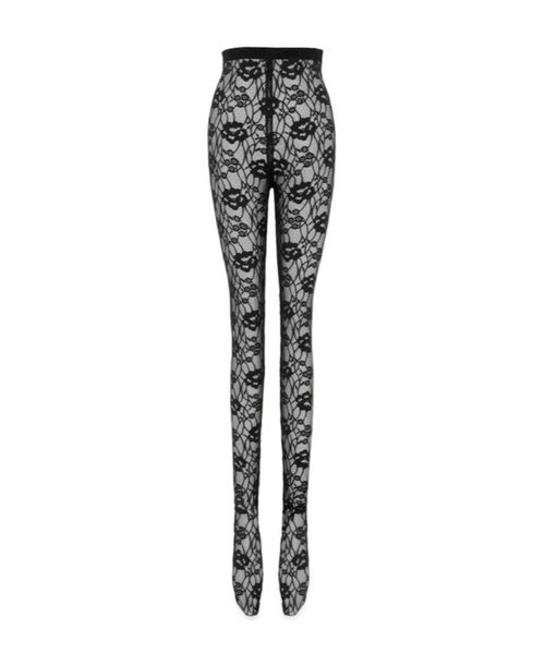 Legging tights in stretch lace