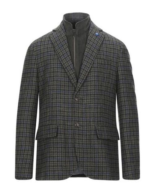Man Blazer Military green Size 44 Cotton, Wool, Polyester, Polyamide