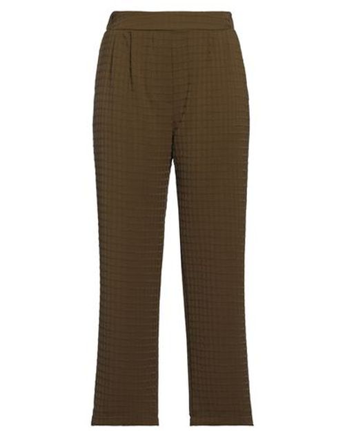 Woman Pants Military green Size L Polyester