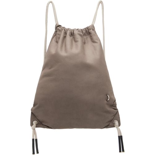 Gray Tower Drawstring Backpack