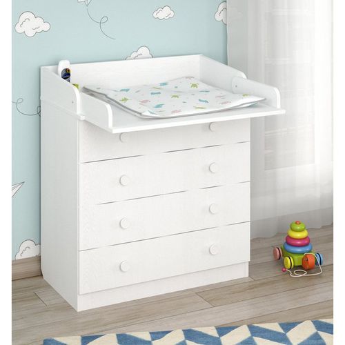 800 Kids Changing Dresser White (2 boxes)