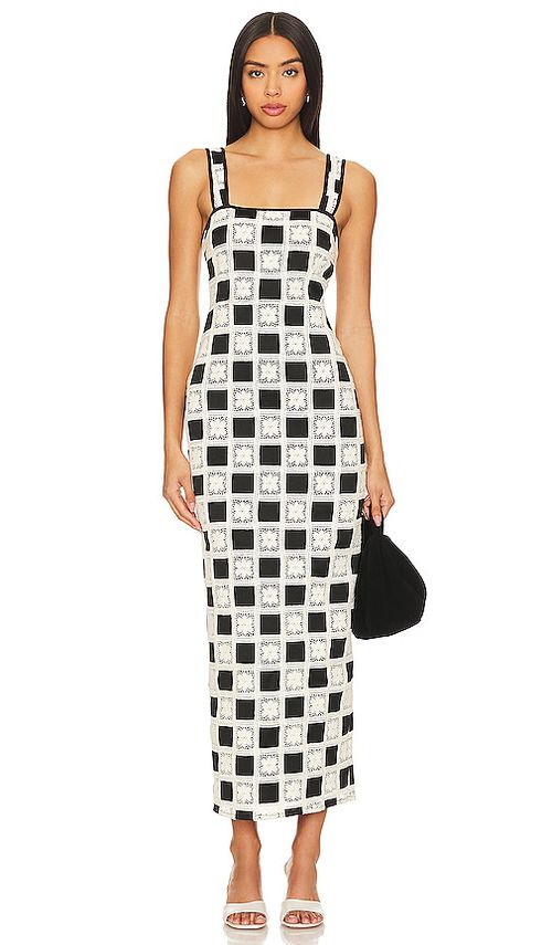 Tularosa MAXIKLEID ANNA in Black,White. Größe XS. Also in L, M, S