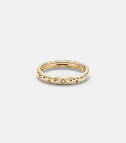 Northern Star 14kt gold ring with diamonds