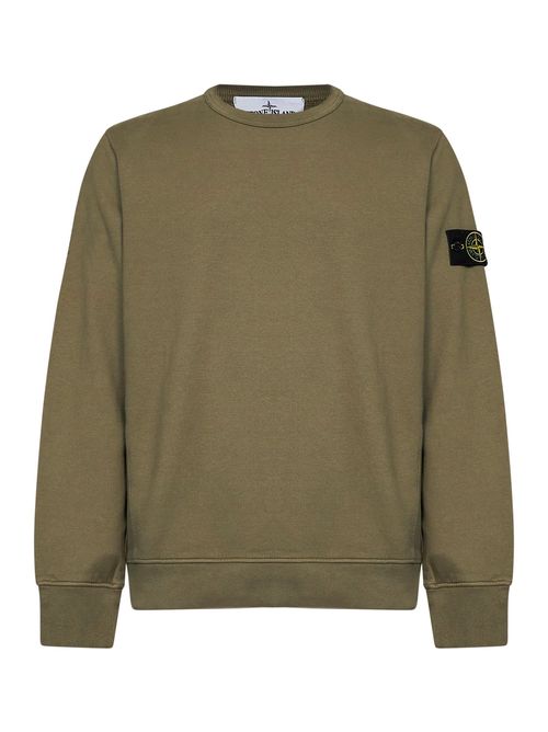 Organic Stretch Cotton Sweatshirt — Green