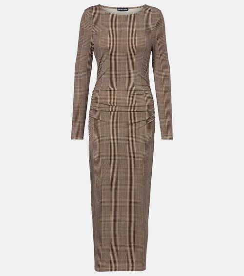 Charissa houndstooth jersey maxi dress
