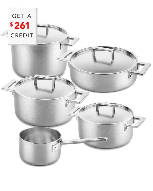 10Pc Attiva Stainless Steel Pewter Set With $261 Credit
