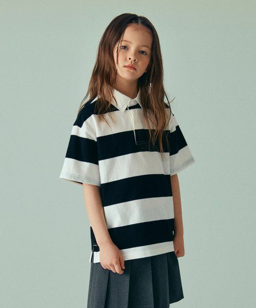 Striped Short Sleeve Rugby Shirt