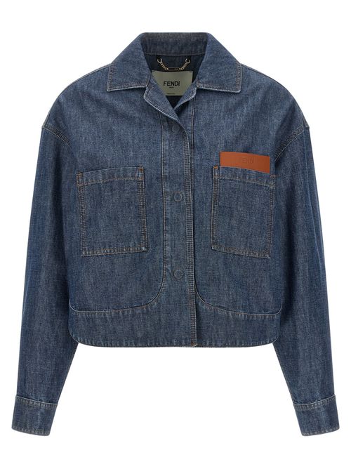 Chambray Denim Jacket — Navy