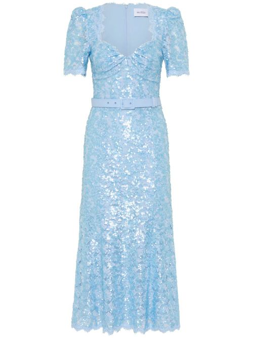 Leyla midi dress - Blue